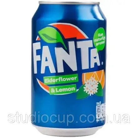 Напій Fanta Lemon & Elderflower ж/б 0,33 л