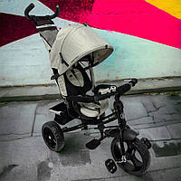 Велосипед триколісний дитячий з батьківською ручкою TURBO TRIKE MT 1005-12 Бежевий