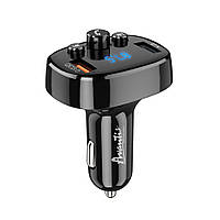 Bluetooth FM модулятор (трансмиттер) Avantis ACC03 18W QC3.0- черный TR, код: 8342642