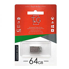 DR USB Flash Drive T&amp;G 64 gb Metal 110 Колір Сталевий