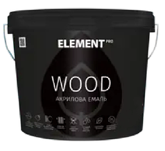 Емаль акрилова для дерева ELEMENT PRO WOOD (під тонування В3) 0.75 л.