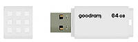 Flash Drive Goodram UME2 64 GB (UME2-0640W0R11) White (6521594) KT, код: 1859737