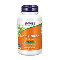 Ежовик гребенчатый Now Foods Lion`s Mane 500 mg 60 veg caps