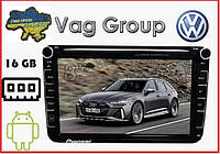 Штатная магнитола Android Volkswagen 8" Экран 2\16Гб