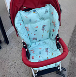 Матрац в коляску. Колір м'ятний. (80177), фото 3