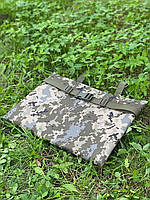Каремат сидушка тактическая военная для сидения коврик сидушка полевая пятиточечник поджопник пиксель