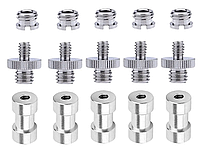 Набор адаптеров и переходников 1/4 дюйма та 3/8 дюйма для DSLR-камеры/штатива/монопода/шаровой головки/вспышки