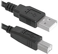 Кабель Defender USB04-06 USB2.0 AM-BM 1.8 м Черный (83763) (6239463) EM, код: 8368003