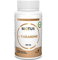 Теанин Biotus L-Theanine 200 mg 100 Caps BIO-531118 HR, код: 7778518