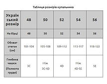 ОПТ Жіночий купальник Z.Five 068-2 чорний на 48 50 52 54 56 укр розмір, фото 5