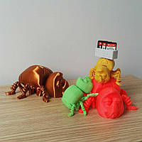 Игрушки для детей и взрослых Жуки Flexi Детская игрушка для мальчиков и девочек пластиковая Серебристый