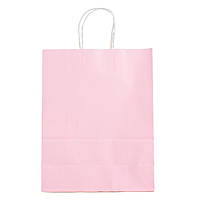 Подарочный пакет "Крафтовая феерия", розовый