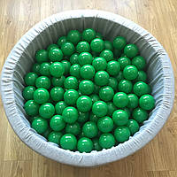 Шарики для сухого бассейна зеленого цвета 8 см поштучно