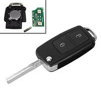 Ключ зажигания, чип ID48 1J0959753AG, 2 кнопки HU66, для VW Golf Passat tn