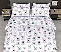 Подростковое постельное белье Леопардики 101432 бязь-люкс Selena простынь на резинке Подростковый комплект