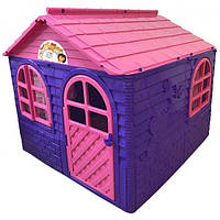 Детский игровой пластиковый домик со шторками Doloni для детей А7434-17