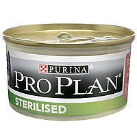 Purina Pro Plan Sterilised для кастрированных кошек с тунцем и лососем 85 г