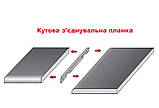 Планка з'єднувальна кутова на стільницю 28 мм. алюміній L-подібна, фото 3