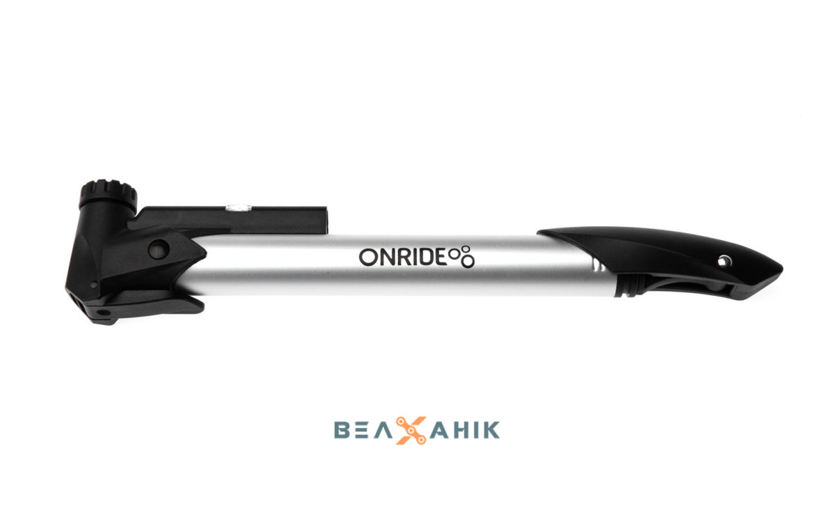 Насос компактний ONRIDE Blast AL з манометром універсальний вентиль, фото 1