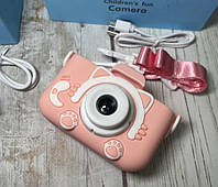 Цифровий дитячий фотоапарат відеокамера котик Kidds GM-20+ Гра 1 камера