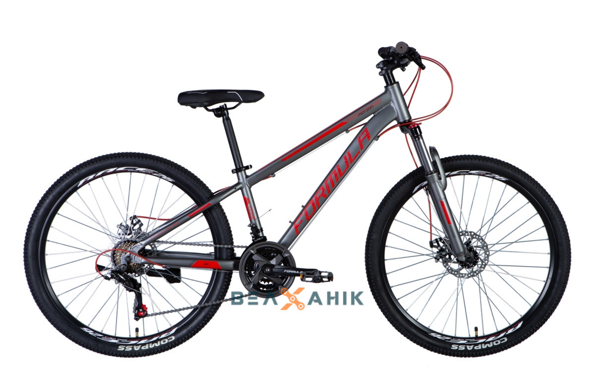 Велосипед 26" Formula MOTION (рама 13") сіро-червоний мат