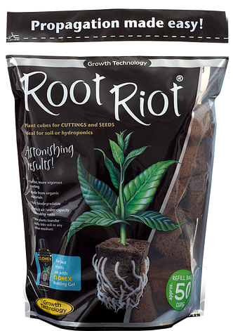 Root Riot Natural Rooting Sponges - Натуральні спонжі для пророщування (50шт в упаковці), фото 1