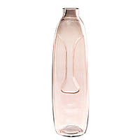 Cтеклянная ваза "Силуэт", розовая 40 см.
