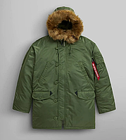 Парка Alpha Industries Men's N-3B Gen 1 Parka Medium, Олива (Olive)