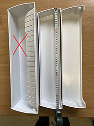 Дверні полиці (балкон) для холодильника (46 х 12 см) (холодильник Атлант) верхня, середня