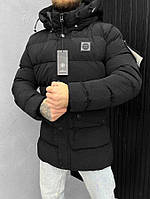 Зимняя Куртка stone island black ВТ7497