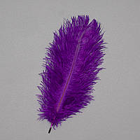 Страусиное перо 25-30 см фиолетовый