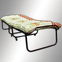 Раскладушка раскладная кровать на ламелях с матрасом на колесах Б2446-17