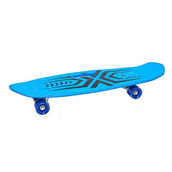 Скейт пластиковий колеса з підсвічуванням 70см SL-8865 Пенні борд для дітей та підлітків