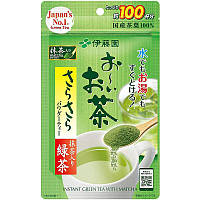 Зелений чай Itoen Oi Ocha Instant Green Tea with Matcha Powder з порошком Матча 80г