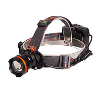 Мощный налобный фонарь аккумуляторный 3*18650/p50/zoom Police PL-154 tn