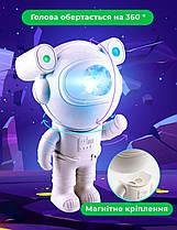 Проектор астронавт зоркового неба з пультом, дитячий лазерний нічник світильник космонавт з колонкою