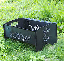 Мангал мінірозбірний на 8 шампурів