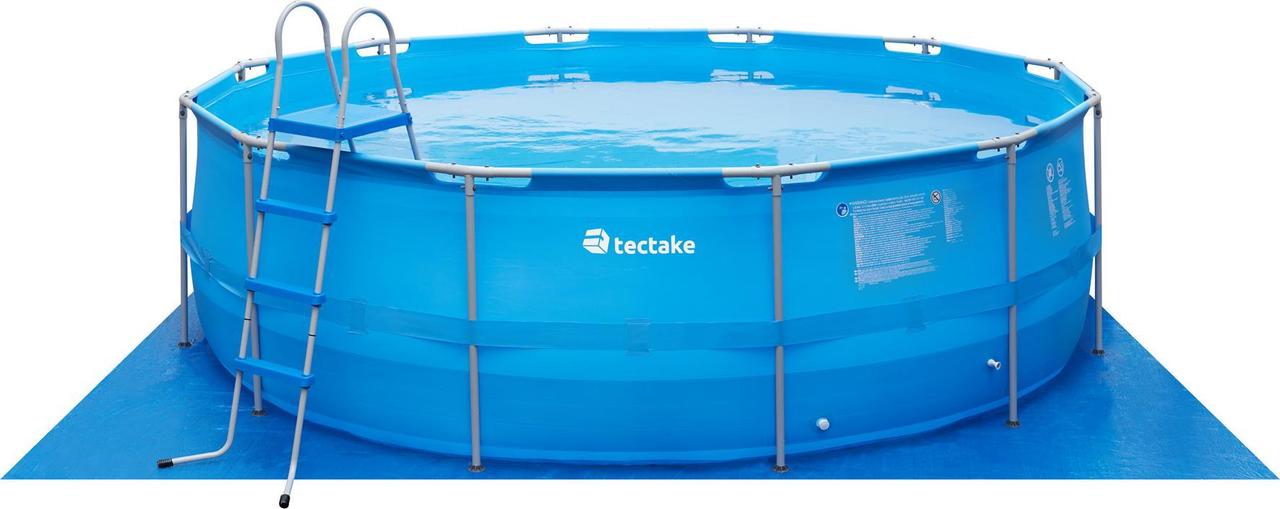 Басейн каркасний Tectake Merina 450 х 122 см, блакитний, фото 1