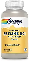 Solaray, High Potency Betaine HCl with Pepsin, 650 mg, 250 VegCaps