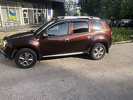 Вітровики з хромом (4 шт, Niken) для Dacia Duster 2008-2018 рр