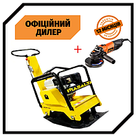 Бензиновая виброплита Masalta MSH160-4 реверсивная (Honda GX160, 500 мм, 149 кг) Топ 3776563