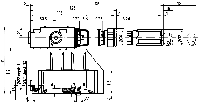 розміри клапана DR20 розміри клапана DR20
