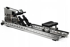 Веслувальний тренажер водний WaterRower S1 LoRise S4 Steel сірий