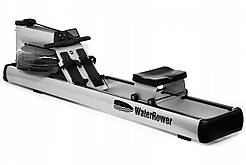 Веслувальний тренажер водний WaterRower M1 LoRise S4 Aluminum сірий
