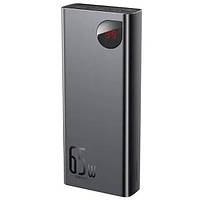 Павербанк Powerbank Baseus Adaman Metal Digital Display 20000mAh 65W Black (PPIMDA-D01) Б0402-17