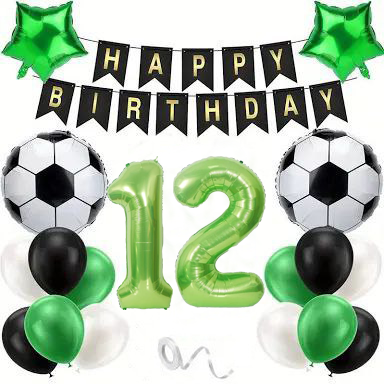 Фотозона з кульок Футбольна Ліга з двома цифрами (18 кульок) | Для хлопчика, фото 1