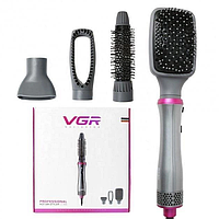 Фен стайлер расческа для укладки волос профессиональный VGR V-408 4в1 700W Б6019-17