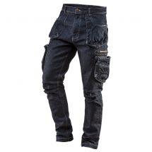 81-229-L Штани робочі Neo Tools Denim, 98% бавовна та 2% еластан, L(52), синій темний