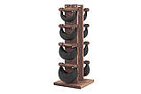 Набір гантелі з підставкою SwingBell Tower NOHRD 2-8 кг Oak Vintage Leather, фото 4