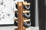 Набір гантелі з підставкою SwingBell Tower NOHRD 2-8 кг Oak Vintage Leather, фото 10